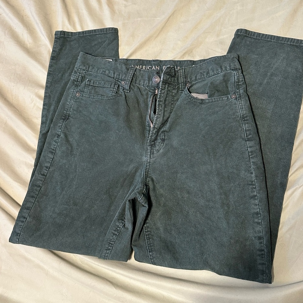 American Eagle Outfitters Green Cropped Pants